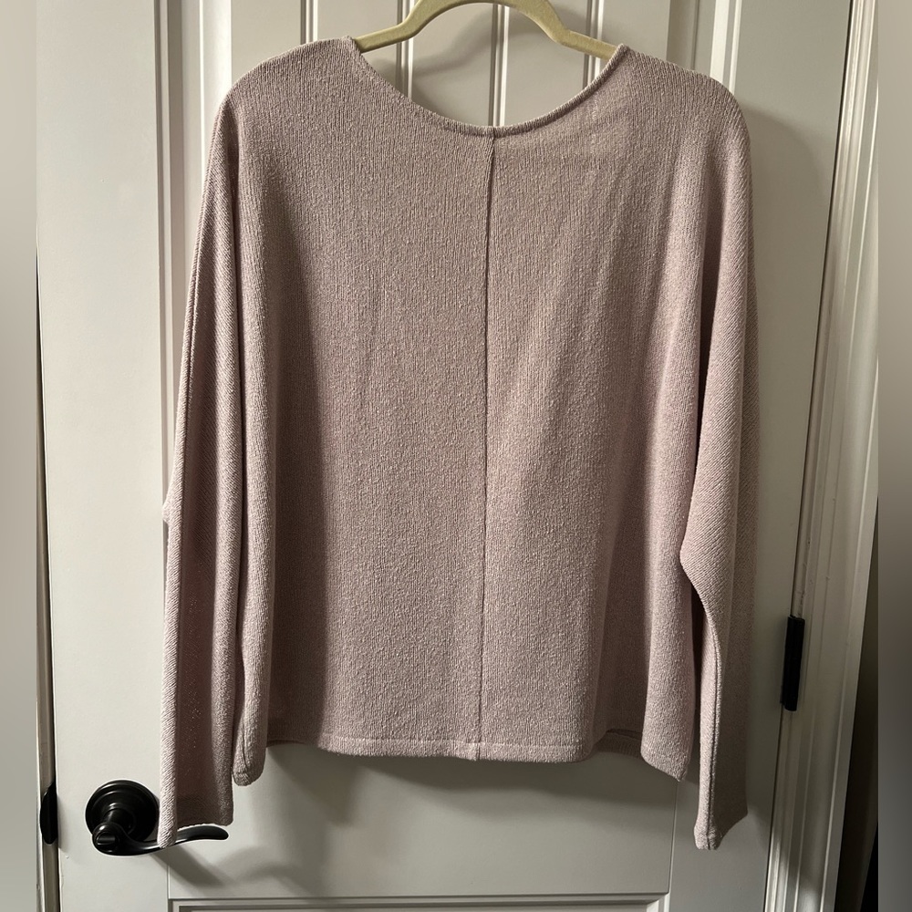 H&M - tan open back sweater - size L